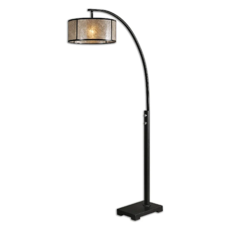 Bohemian Inspired Floor Lamp for Eclectic Home DecorBohemian Inspired Floor Lamp for Eclectic Home DecorUttermost 28597-1 Cairano Drum Shade Floor Lamp
