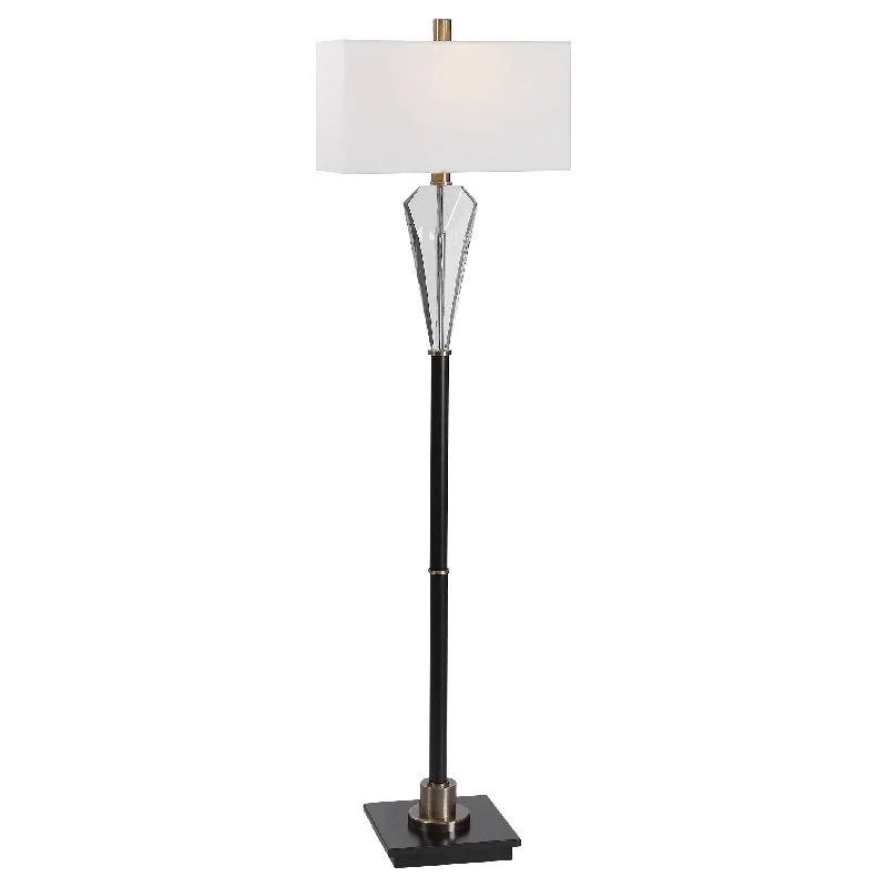 Wood Floor Lamp with Natural Grain for a Warm and Organic FeelWood Floor Lamp with Natural Grain for a Warm and Organic FeelUttermost 28198-1 Cora Contemporary Floor Lamp