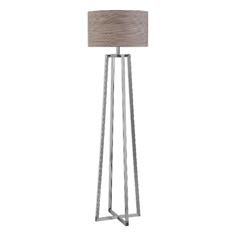 Marble Base Floor Lamp for a Touch of LuxuryMarble Base Floor Lamp for a Touch of LuxuryUttermost 28111 Keokee Polished Nickel Floor Lamp