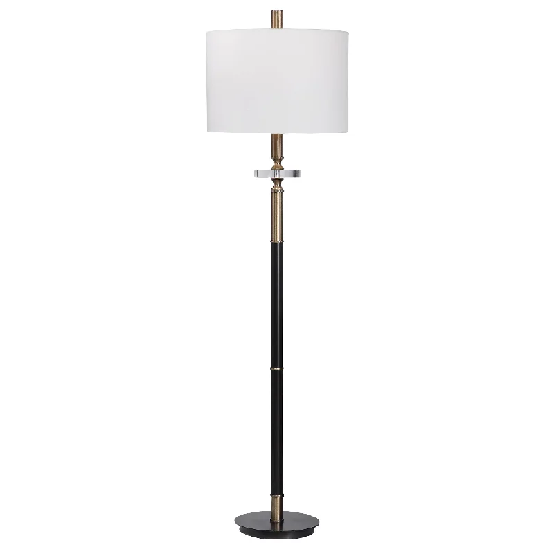 Marble Base Floor Lamp for a Touch of LuxuryMarble Base Floor Lamp for a Touch of LuxuryUttermost 28196-1 Maud Aged Black Floor Lamp