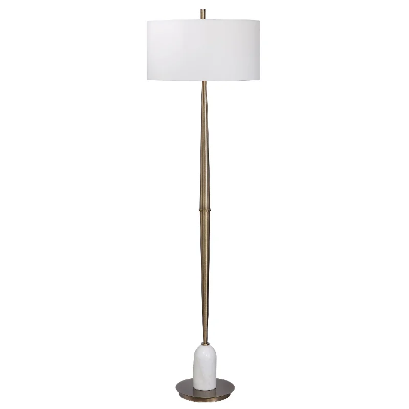Metal Floor Lamp with a Matte Black Finish for a Sleek LookMetal Floor Lamp with a Matte Black Finish for a Sleek LookUttermost 28197 Minette Mid-Century Floor Lamp
