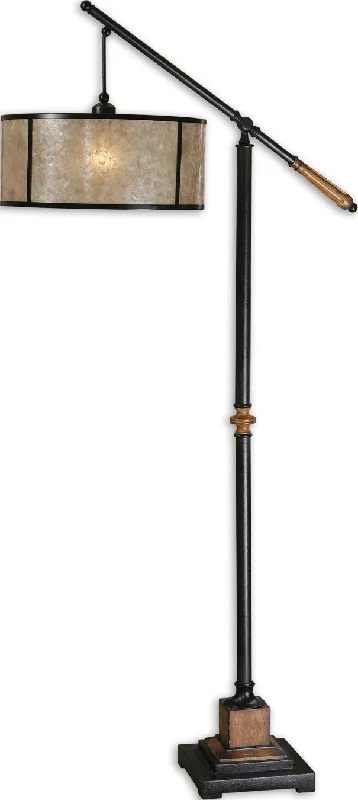 Glass Floor Lamp with Frosted Shades for Soft Diffused LightGlass Floor Lamp with Frosted Shades for Soft Diffused LightUttermost 28584-1 Sitka Lantern Floor Lamp