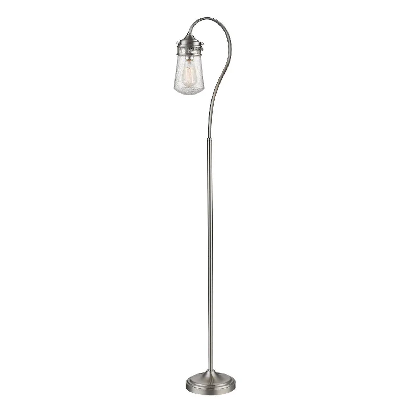 Industrial Style Floor Lamp with Exposed Bulbs for Loft ApartmentsIndustrial Style Floor Lamp with Exposed Bulbs for Loft ApartmentsZ-Lite Lighting FL120-BN  Celeste Lamp Brushed Nickel