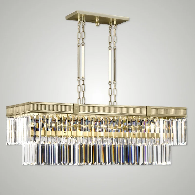Art Deco Ceiling Lights with Geometric Patterns and Metallic FinishesArt Deco Ceiling Lights with Geometric Patterns and Metallic FinishesAmerican Brass & Crystal Valencia Modern IL8305-P-36G Pendant Light - Old Brass