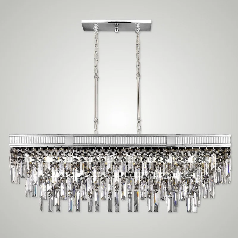 Tropical - Themed Ceiling Lights with Palm - Leaf Shapes and Rattan WrapsTropical - Themed Ceiling Lights with Palm - Leaf Shapes and Rattan WrapsAmerican Brass & Crystal Valencia Modern IL8375-PMN-38G Pendant Light - Polished Nickel