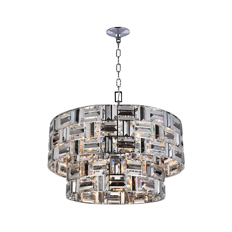 Japanese - Inspired Ceiling Lights with Shoji - Screen - like DiffusersJapanese - Inspired Ceiling Lights with Shoji - Screen - like DiffusersAurora NewYork Pendant Chandelier - Two Tier - Width: 72cm
