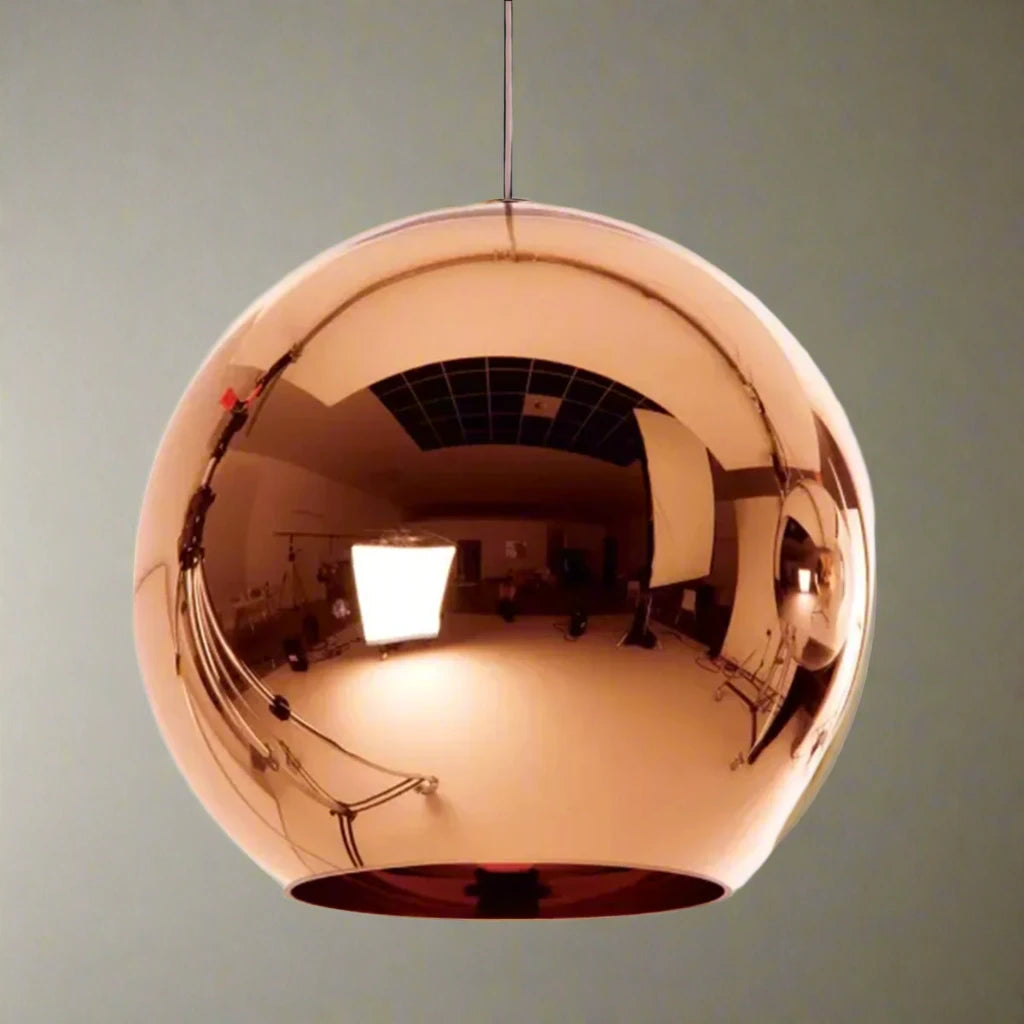 Japanese - Inspired Ceiling Lights with Shoji - Screen - like DiffusersJapanese - Inspired Ceiling Lights with Shoji - Screen - like DiffusersBalle Copper Pendant