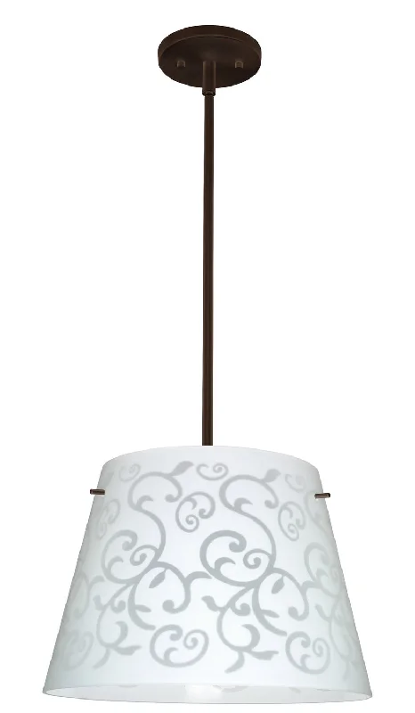 Gothic Ceiling Lights with Dark Metalwork and Pointed ArchesGothic Ceiling Lights with Dark Metalwork and Pointed ArchesBesa Amelia 1KT-4394WD-LED-BR Pendant Light - Bronze