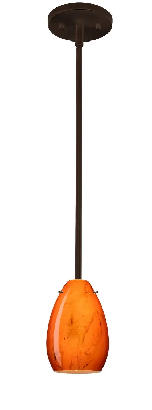 Mediterranean - Style Ceiling Lights with Terra - Cotta and Ceramic DetailsMediterranean - Style Ceiling Lights with Terra - Cotta and Ceramic DetailsBesa Pera 1TT-1713HB-HAL-BR Pendant Light - Bronze