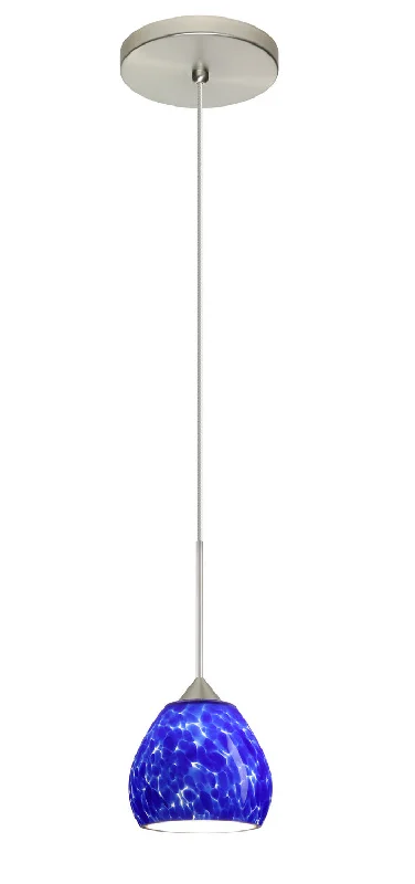 Victorian - Inspired Ceiling Lights with Ornate Crystal ChandeliersVictorian - Inspired Ceiling Lights with Ornate Crystal ChandeliersBesa Tay Tay 1XT-560586-SN Pendant Light - Satin Nickel