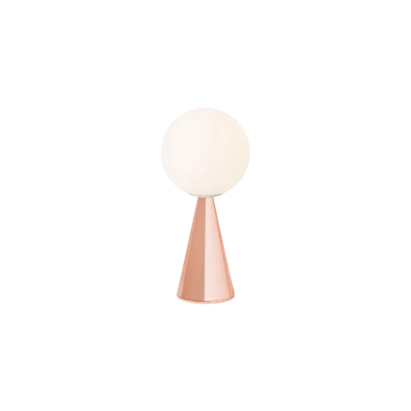 glass table lamps with a frosted surface for soft light diffusionglass table lamps with a frosted surface for soft light diffusionBilia Mini Table Lamp - Glossy Copper