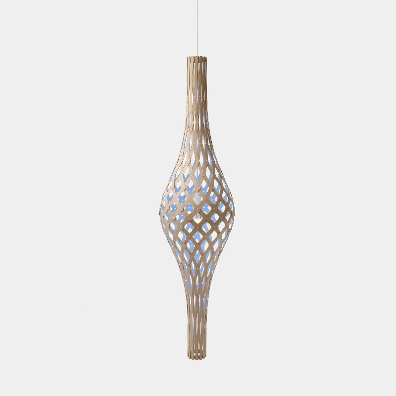 Japanese - Inspired Ceiling Lights with Shoji - Screen - like DiffusersJapanese - Inspired Ceiling Lights with Shoji - Screen - like DiffusersBlue Nikau pendants