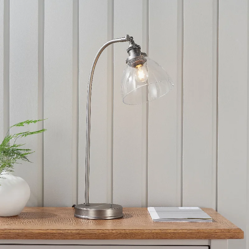 fabric table lamps with a linen shade for a relaxed and breathable lookfabric table lamps with a linen shade for a relaxed and breathable lookChadderton Lamp - Silver