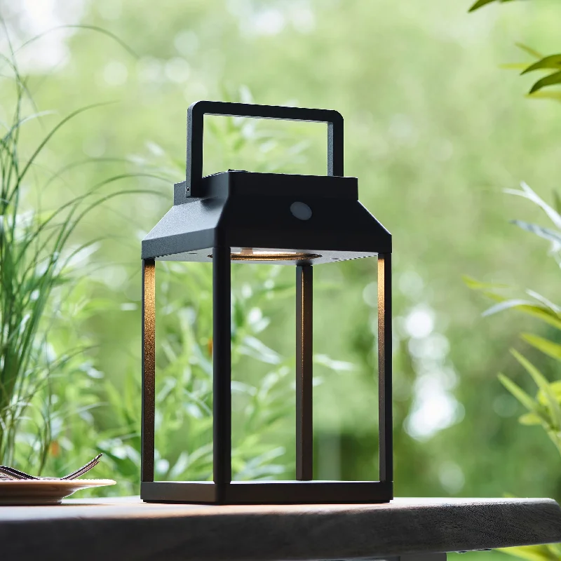 metal table lamps with a matte black finish for a sleek appearancemetal table lamps with a matte black finish for a sleek appearanceCrookdake Outdoor Table Lamp