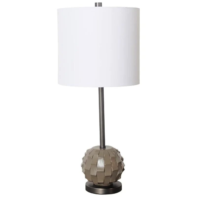 bohemian table lamps with colorful patterns for eclectic bedroomsbohemian table lamps with colorful patterns for eclectic bedroomsBrant Table Lamp Brown Resin | White Shade