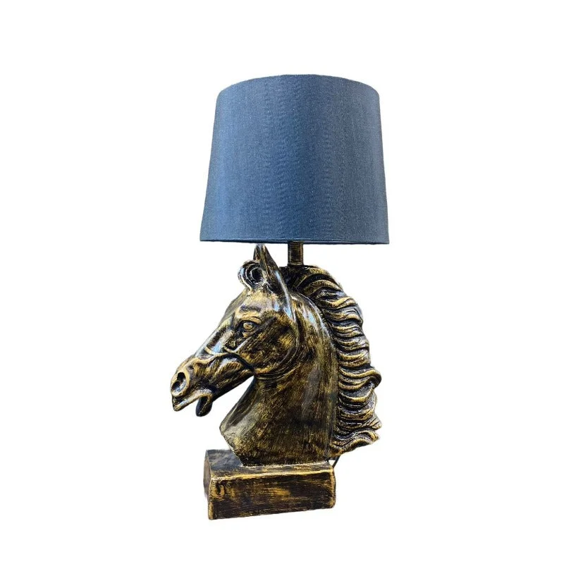 ceramic table lamps with hand painted designs for an artistic touchceramic table lamps with hand painted designs for an artistic touchBronze Horse Face Table Lamp