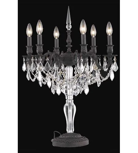metal table lamps with a matte black finish for a sleek appearancemetal table lamps with a matte black finish for a sleek appearanceZC121-9606TL20DB/RC By Regency Lighting Monarch Collection 6 Light Table Lamp Dark Bronze Finish