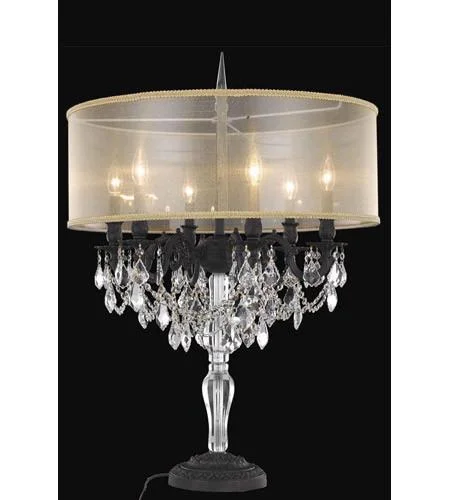 gothic style table lamps with dark finishes for a mysterious lookgothic style table lamps with dark finishes for a mysterious lookZC121-9606TL20DB+SH-1R24G/RC By Regency Lighting Monarch Collection 6 Light Table Lamp Dark Bronze Finish