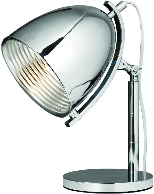 metal table lamps with a matte black finish for a sleek appearancemetal table lamps with a matte black finish for a sleek appearanceZC121-TL1246 By Regency Lighting - Industrial Collection Chrome Finish 1 Light Table Lamp