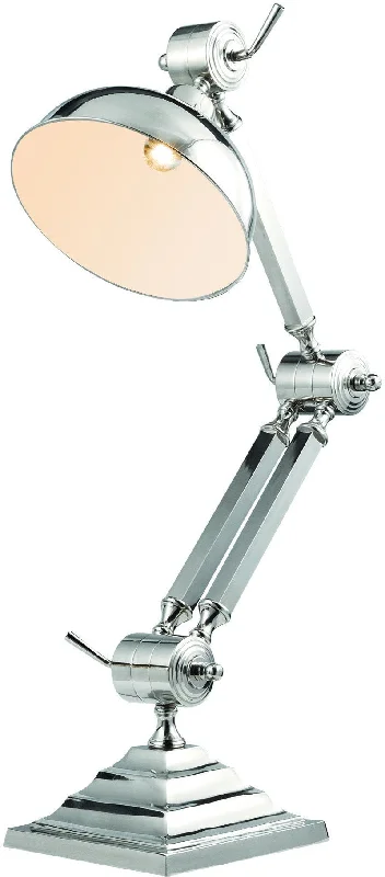 metal table lamps with a matte black finish for a sleek appearancemetal table lamps with a matte black finish for a sleek appearanceZC121-TL1257 By Regency Lighting - Vintage Task Collection Chrome Finish 1 Light Table Lamp