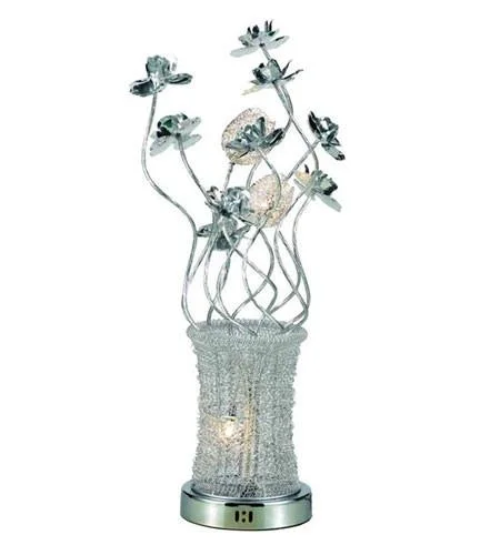 crystal table lamps with dazzling prisms for a glamorous effectcrystal table lamps with dazzling prisms for a glamorous effectZC121-TL202 By Regency Lighting South Beach Collection 5 Light Table Lamp Chrome Finish