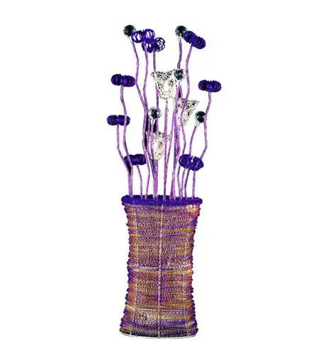 ceramic table lamps with hand painted designs for an artistic touchceramic table lamps with hand painted designs for an artistic touchZC121-TL203 By Regency Lighting South Beach Collection 5 Light Table Lamp Purple Finish