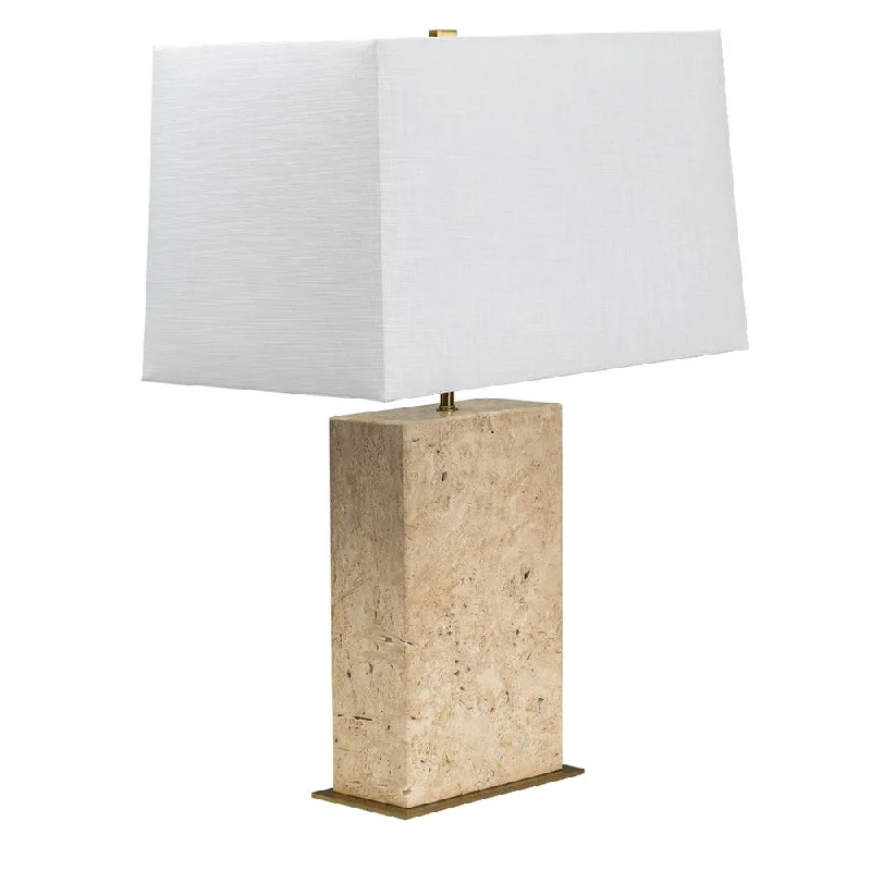 coastal style table lamps with nautical elements for beach housescoastal style table lamps with nautical elements for beach housesDominique Travertine Table Lamp