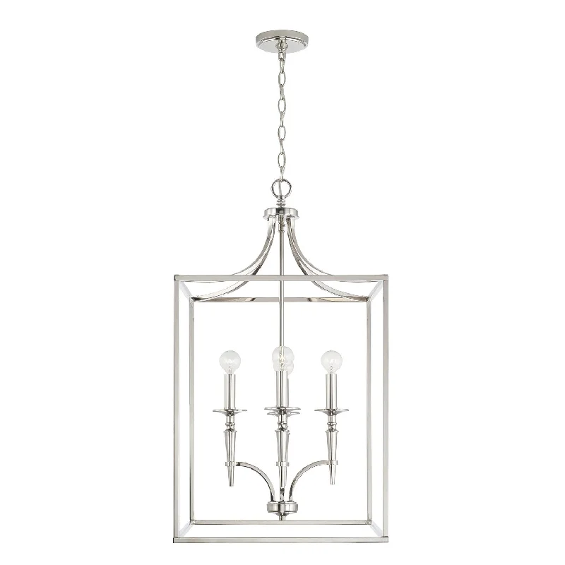 Bohemian Ceiling Lights with Beads, Tassels, and Colorful GlassBohemian Ceiling Lights with Beads, Tassels, and Colorful GlassCapital Abbie 542641PN Pendant Light - Polished Nickel