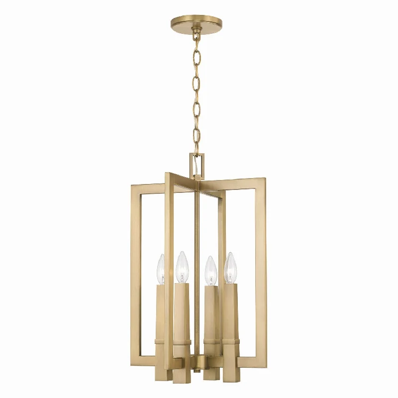 Bohemian Ceiling Lights with Beads, Tassels, and Colorful GlassBohemian Ceiling Lights with Beads, Tassels, and Colorful GlassCapital Blake 549641AD Pendant Light - Aged Brass