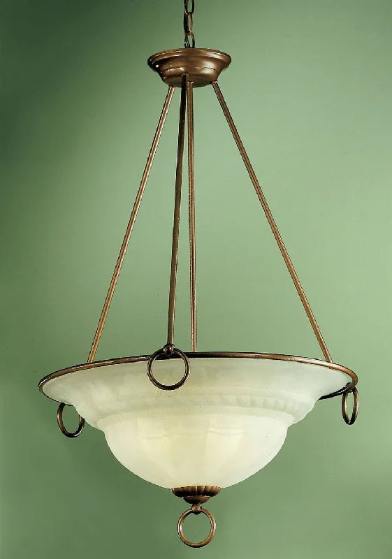 Mediterranean - Style Ceiling Lights with Terra - Cotta and Ceramic DetailsMediterranean - Style Ceiling Lights with Terra - Cotta and Ceramic DetailsClassic Livorno 40105 EB Pendant Light - English Bronze