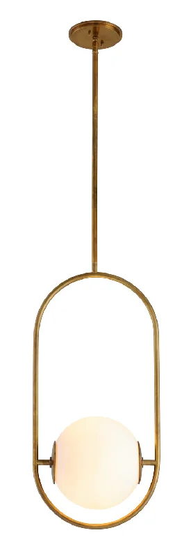 Glass Ceiling Lights with Frosted, Colored, or Etched GlassGlass Ceiling Lights with Frosted, Colored, or Etched GlassCorbett Everley 273-42-VB Pendant Light - Vintage Brass