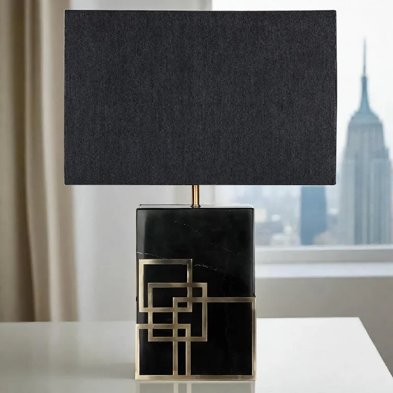fabric table lamps with a linen shade for a relaxed and breathable lookfabric table lamps with a linen shade for a relaxed and breathable lookHearst Table Lamp Black B11631