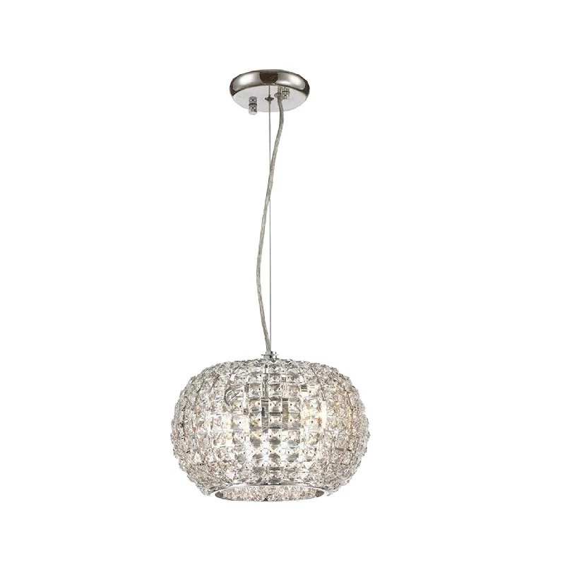 Bohemian Ceiling Lights with Beads, Tassels, and Colorful GlassBohemian Ceiling Lights with Beads, Tassels, and Colorful GlassInfinity Pendant Lamp - Clear Crystal - W:25 H:15cm