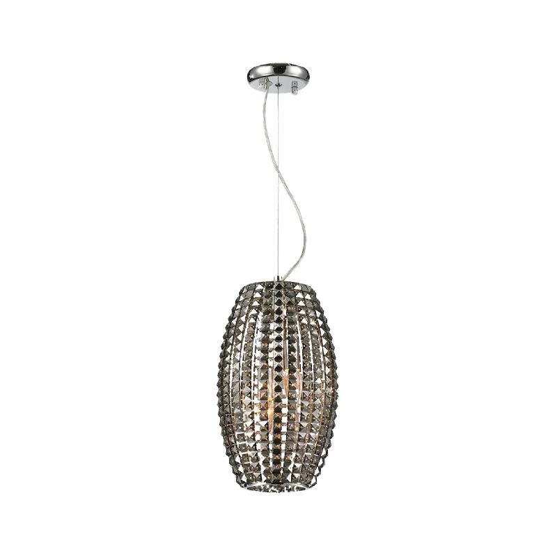 Crystal Ceiling Lights with High - Quality Swarovski CrystalsCrystal Ceiling Lights with High - Quality Swarovski CrystalsInfinity Pendant Lamp - Smoke Crystal - W:20 H:38cm