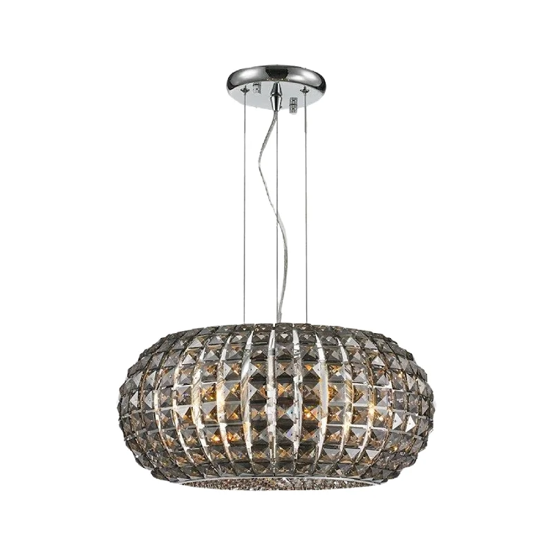 Industrial Style Ceiling Lights with Exposed Bulbs and Metal CagesIndustrial Style Ceiling Lights with Exposed Bulbs and Metal CagesInfinity Pendant Lamp - Smoke Crystal - W:45 H:24cm