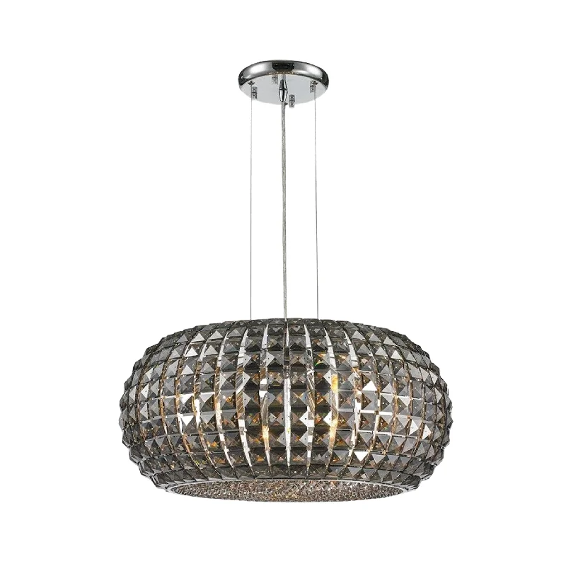 Japanese - Inspired Ceiling Lights with Shoji - Screen - like DiffusersJapanese - Inspired Ceiling Lights with Shoji - Screen - like DiffusersInfinity Pendant Lamp - Smoke Crystal - W:60 H:27cm