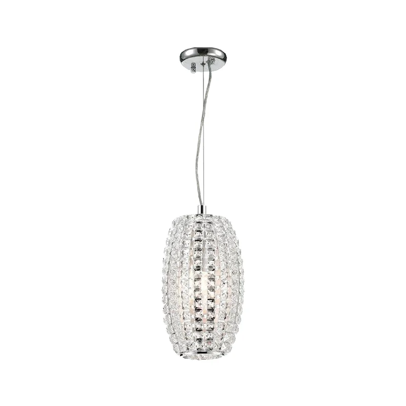 Indian - Themed Ceiling Lights with Intricate Filigree and Mirror WorkIndian - Themed Ceiling Lights with Intricate Filigree and Mirror WorkInfinity Pendant Lamp - Clear Crystal - W:14 H:25cm
