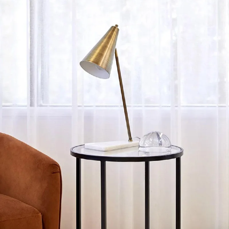 leather table lamps with a distressed texture for a rugged charmleather table lamps with a distressed texture for a rugged charmJaggar Marble Table Lamp White/Brushed Brass 12235