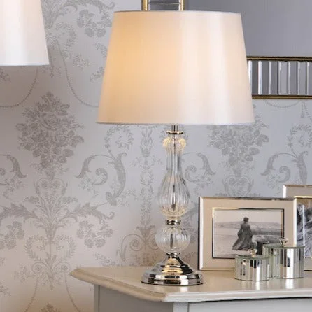 crystal table lamps with dazzling prisms for a glamorous effectcrystal table lamps with dazzling prisms for a glamorous effectLaura Ashley Bradshaw Table Lamp with Shade