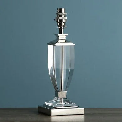 coastal style table lamps with nautical elements for beach housescoastal style table lamps with nautical elements for beach housesLaura Ashley Carson Small Table Lamp Polished Nickel & Crystal