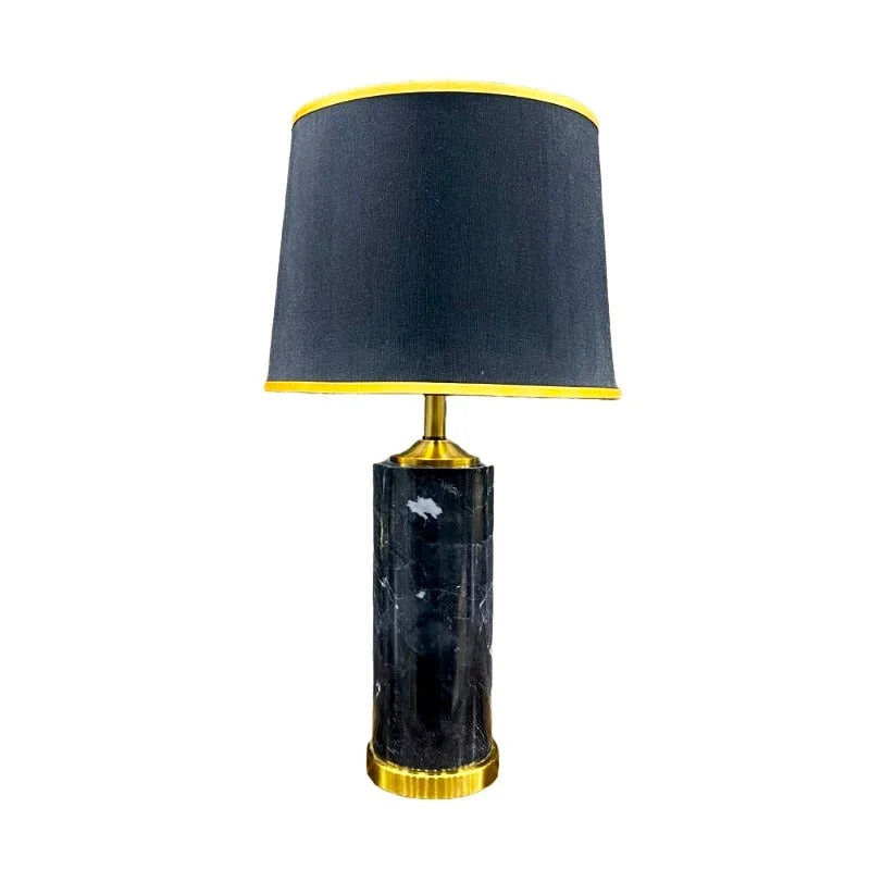 leather table lamps with a distressed texture for a rugged charmleather table lamps with a distressed texture for a rugged charmMarble Cylinder Table Lamp