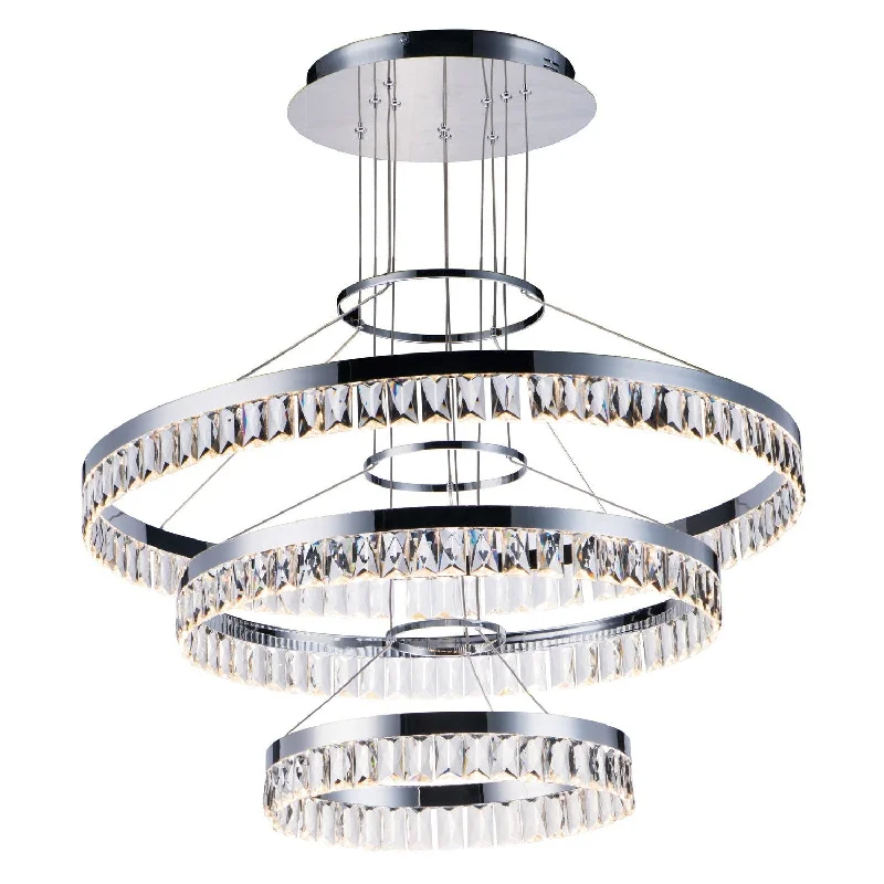 Victorian - Inspired Ceiling Lights with Ornate Crystal ChandeliersVictorian - Inspired Ceiling Lights with Ornate Crystal ChandeliersMaxim Icycle 38379BCPC Pendant Light - Polished Chrome