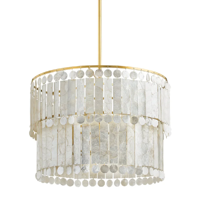 Art Deco Ceiling Lights with Geometric Patterns and Metallic FinishesArt Deco Ceiling Lights with Geometric Patterns and Metallic FinishesMelisa Pendant | MEGAN MOLTEN x Mitzi