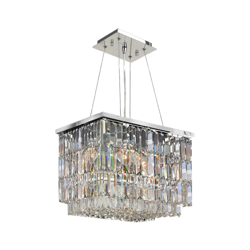 Chinese - Style Ceiling Lights with Red Lantern - Inspired DesignsChinese - Style Ceiling Lights with Red Lantern - Inspired DesignsModena Crystal Pendant - Rectangle Multi Tier W: 40cm