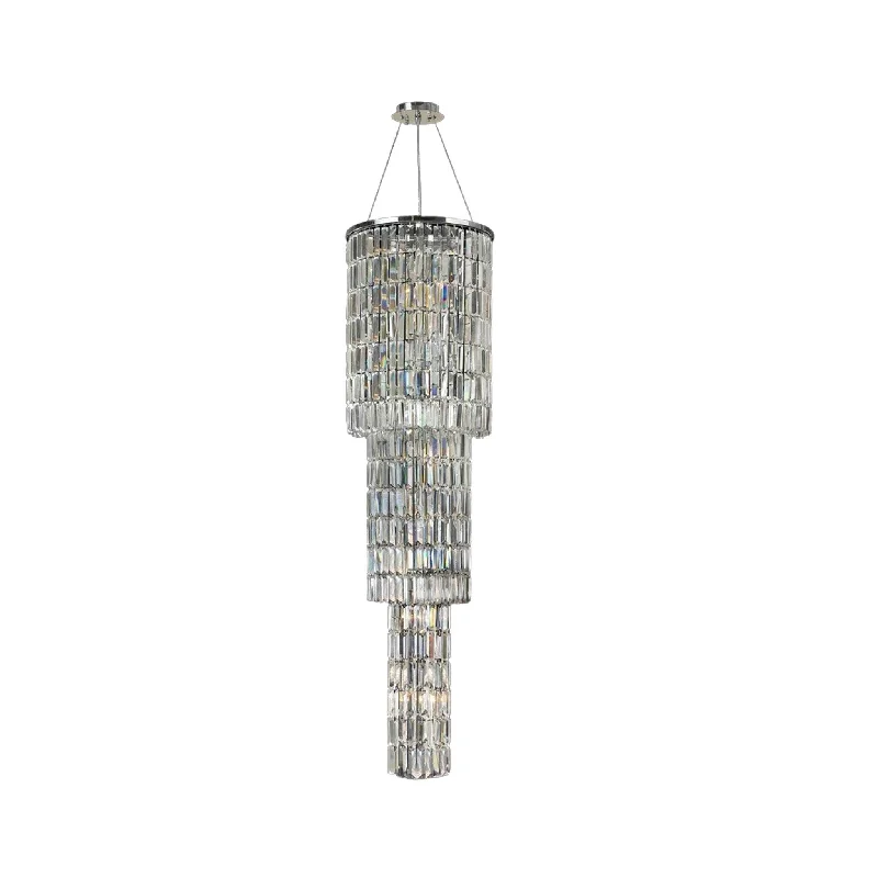 African - Inspired Ceiling Lights with Tribal Patterns and Natural MaterialsAfrican - Inspired Ceiling Lights with Tribal Patterns and Natural MaterialsModena Entrance Crystal Pendant Light - 3 Tier Round - W:40cm H:160cm