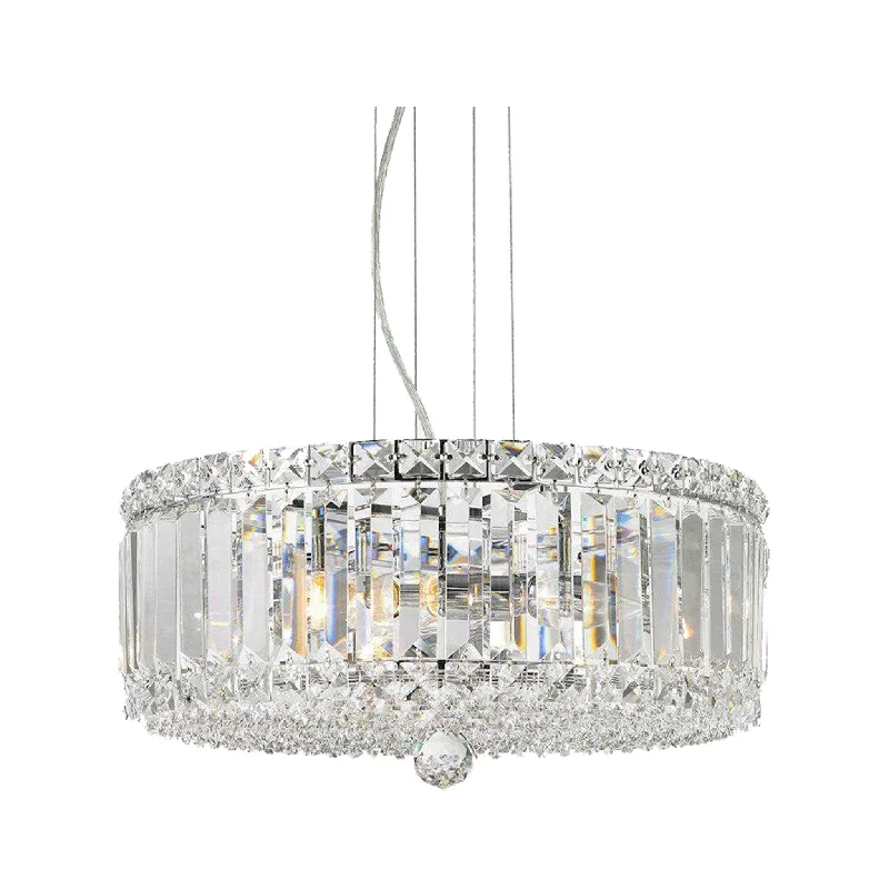 Moroccan Ceiling Lights with Colorful Stained Glass and Geometric CarvingsMoroccan Ceiling Lights with Colorful Stained Glass and Geometric CarvingsModular Crystal Pendant - 40cm