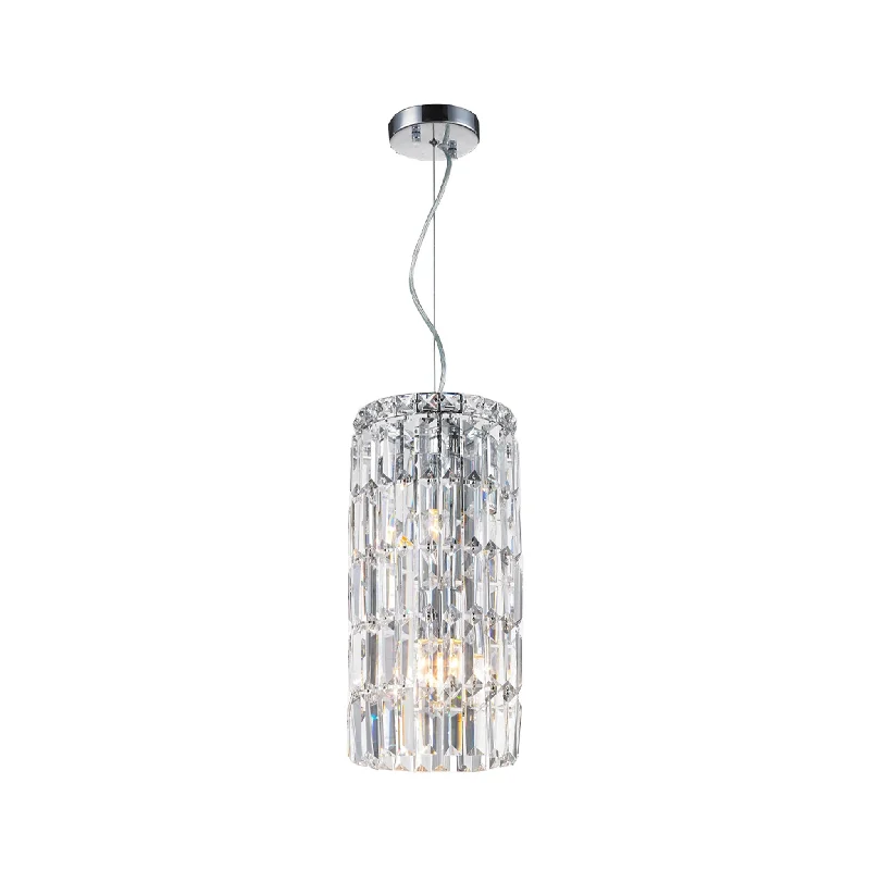 Japanese - Inspired Ceiling Lights with Shoji - Screen - like DiffusersJapanese - Inspired Ceiling Lights with Shoji - Screen - like DiffusersModular Cylinder Crystal Pendant - Round - Height 43cm - Clear Crystal