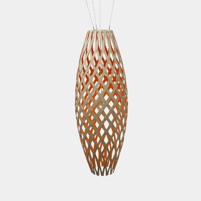 Crystal Ceiling Lights with High - Quality Swarovski CrystalsCrystal Ceiling Lights with High - Quality Swarovski CrystalsRed Hinaki Pendants by David Trubridge