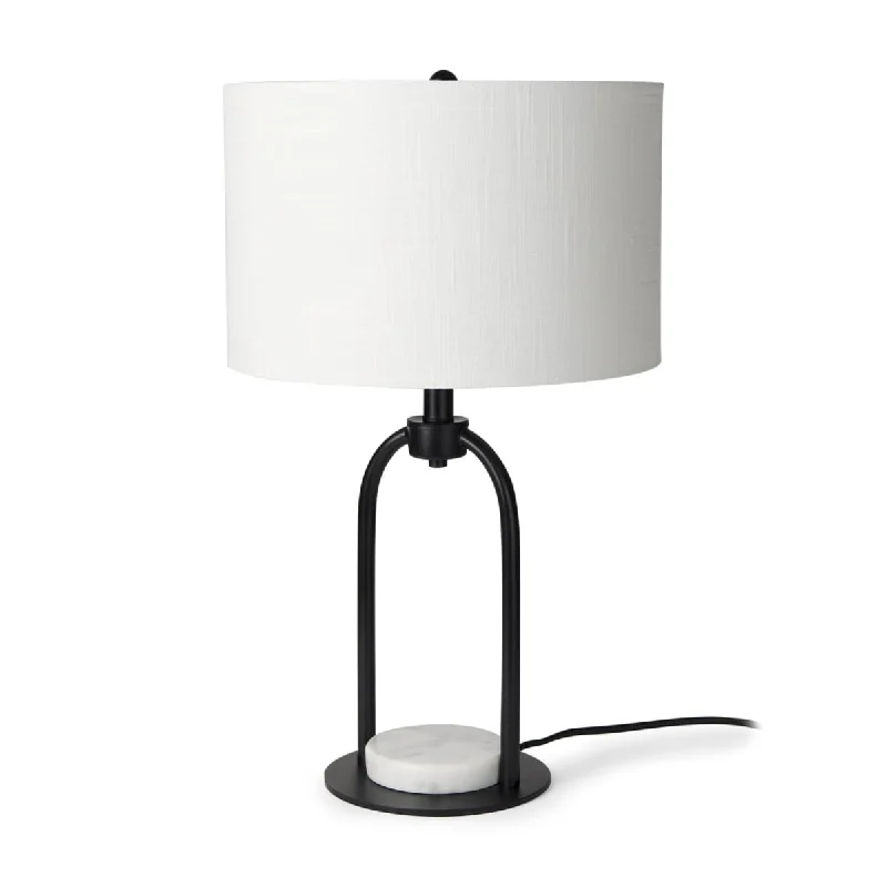 wooden table lamps with natural grain for a warm and organic feelwooden table lamps with natural grain for a warm and organic feelSarah Table Lamp Black Metal | White Shade