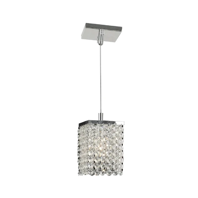 Art Nouveau Ceiling Lights with Organic, Flowing ShapesArt Nouveau Ceiling Lights with Organic, Flowing ShapesSingle Crystalia Pendant Light - Clear Crystal